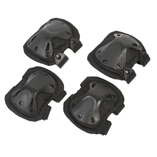2 rodilleras y 2 coderas tácticas para ciclismo y motocicleta