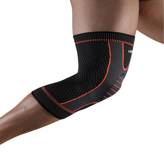 Unisex elastic protection and compression knee brace