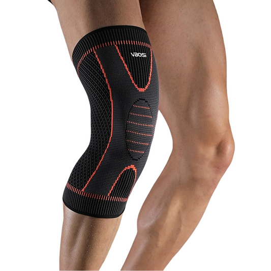 Unisex elastic protection and compression knee brace
