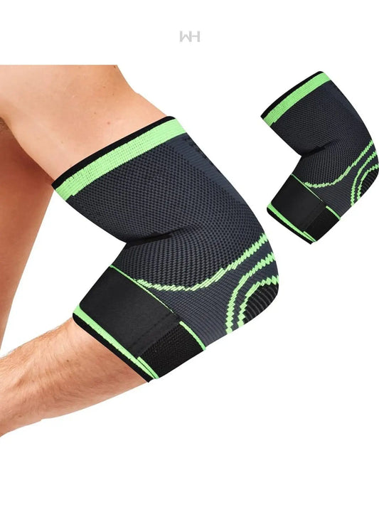 Adjustable elbow compression support