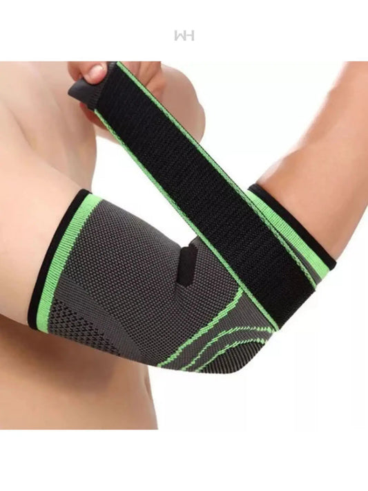 Adjustable elbow compression support