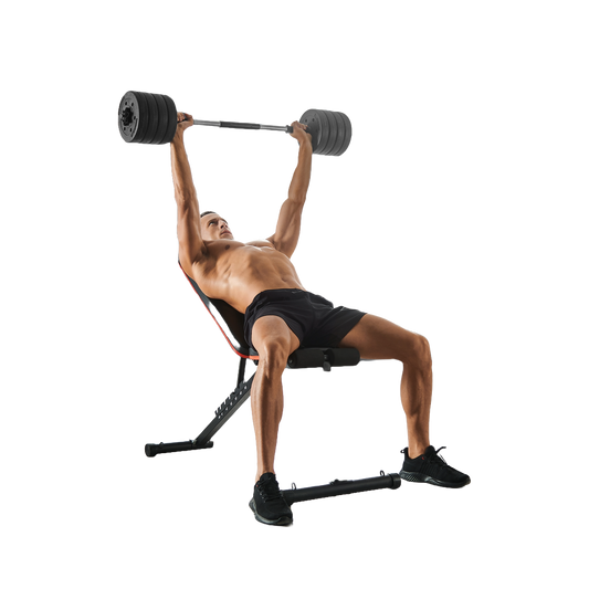 Juego de mancuernas ajustables con barra adicional 30 kg