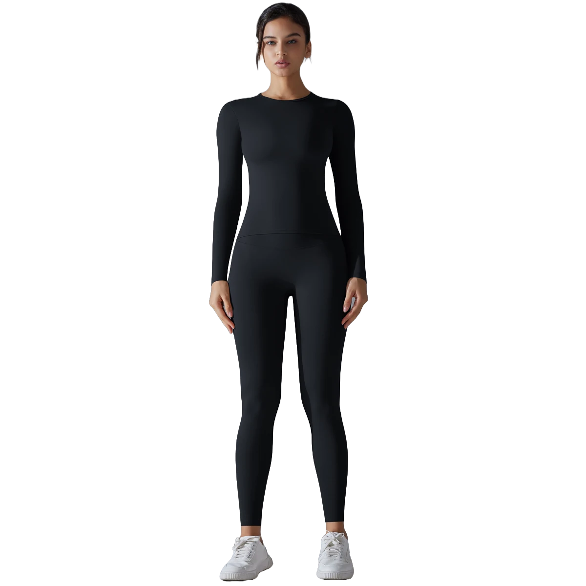 Conjunto deportivo de 2 piezas para mujer con control de abdomen leggings adelgazantes