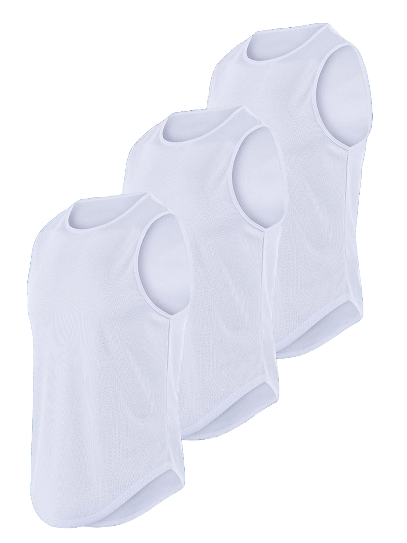 3 playeras depotivas sin mangas para hombre