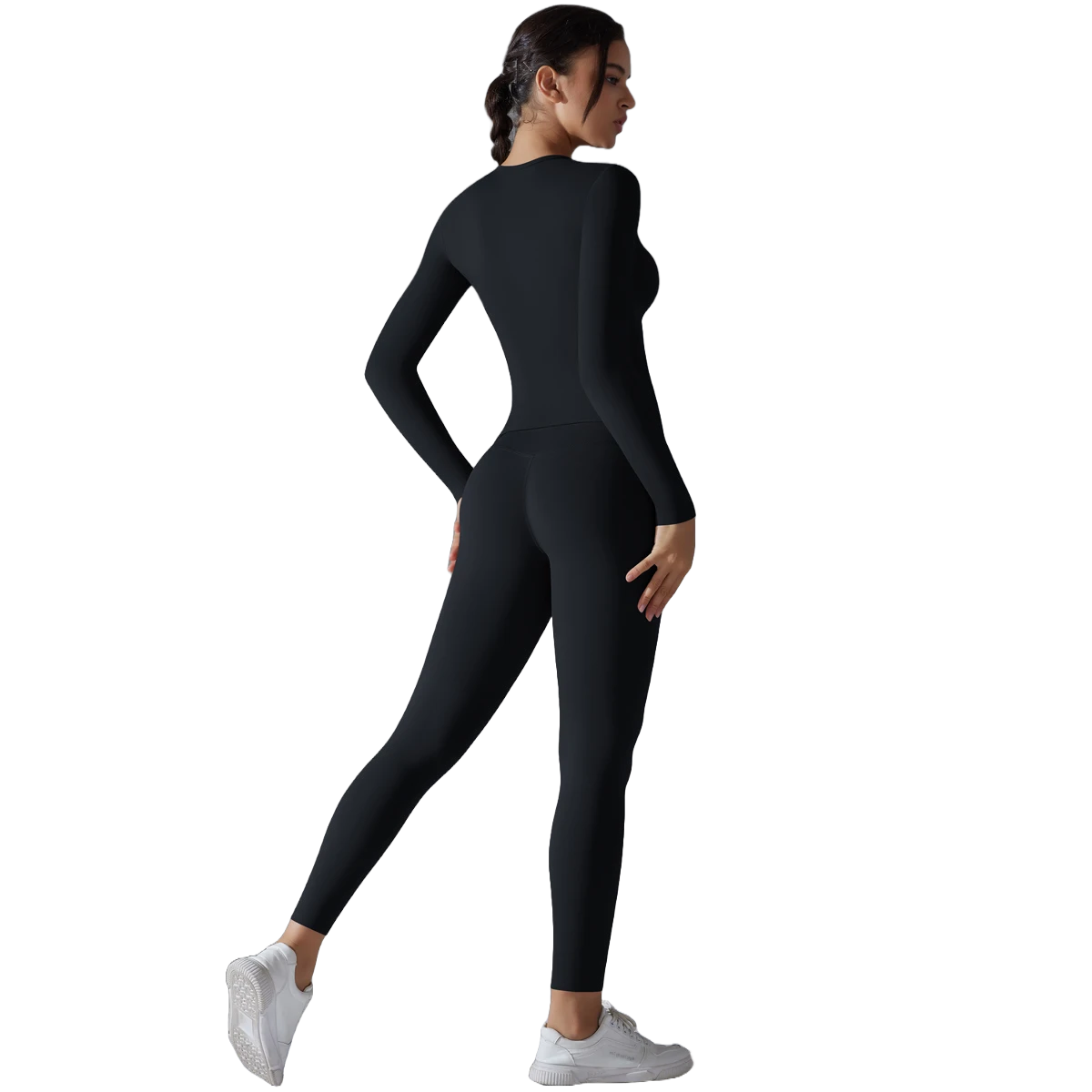 Conjunto deportivo de 2 piezas para mujer con control de abdomen leggings adelgazantes