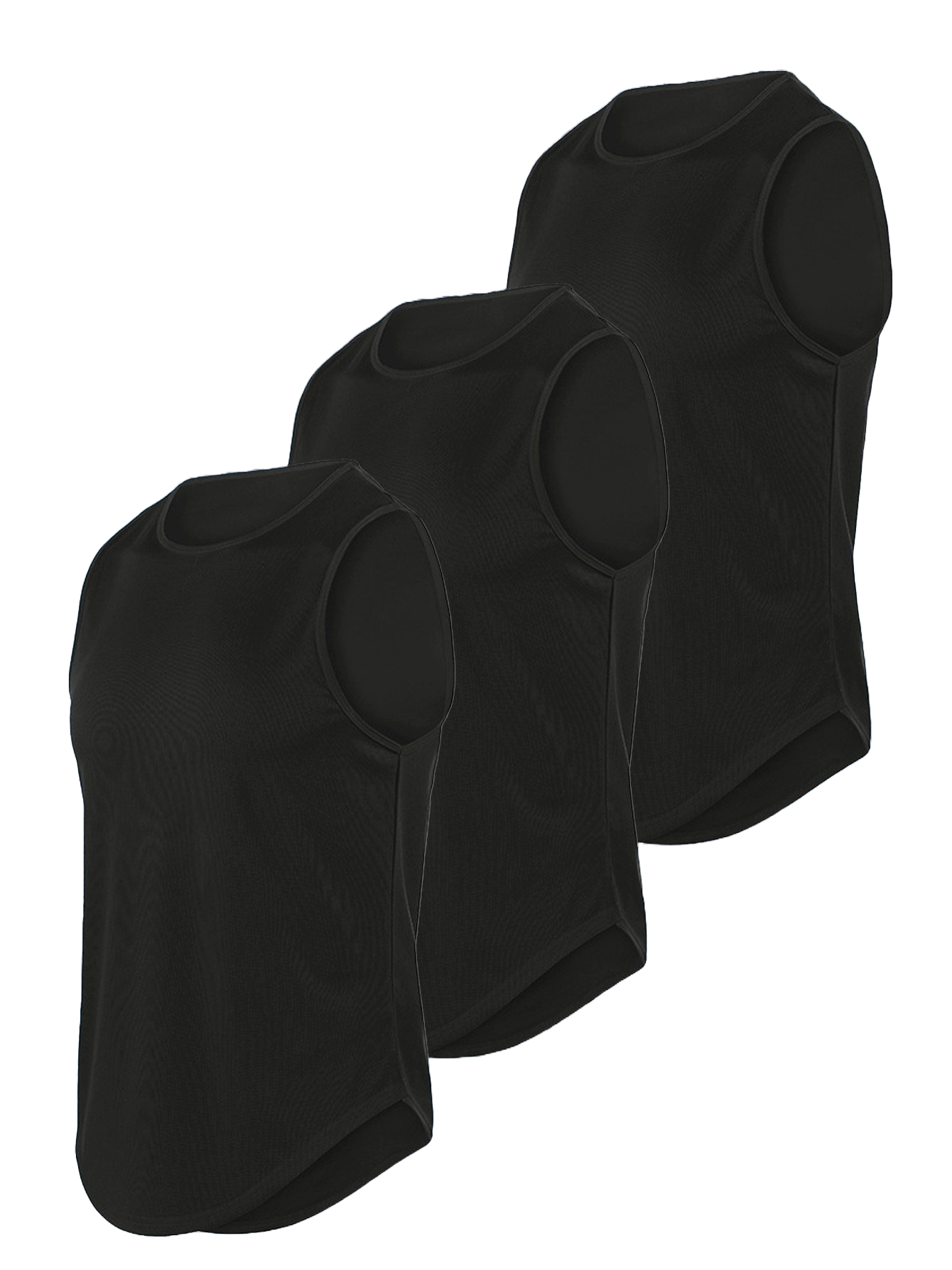 3 playeras depotivas sin mangas para hombre
