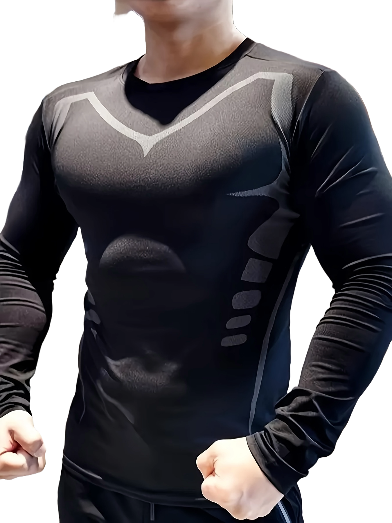 Camiseta de compresión de manga larga