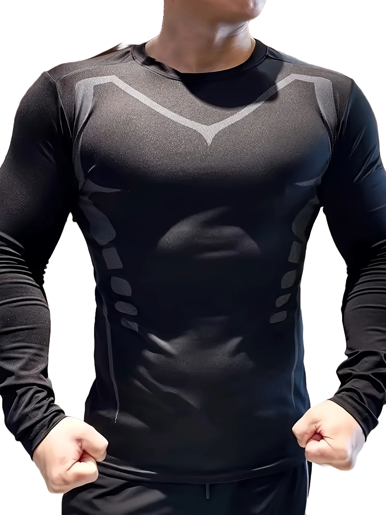 Camiseta de compresión de manga larga