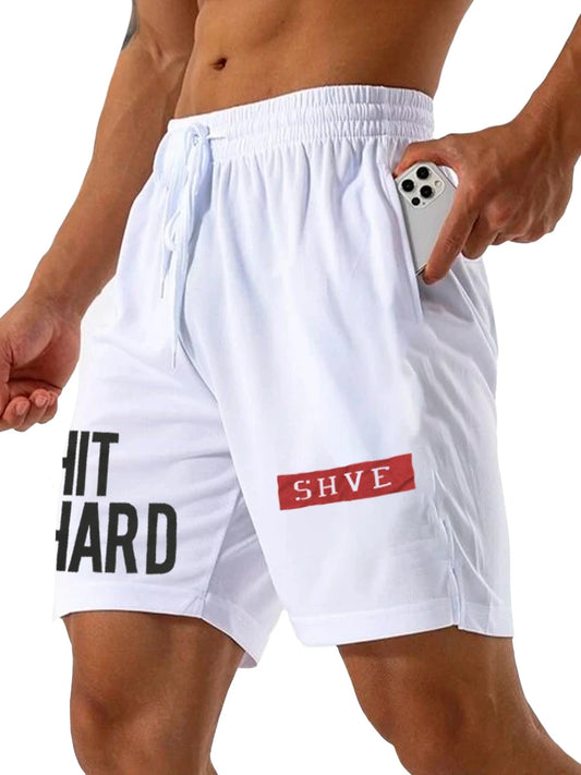 Bermudas para hombre informales con bolsillos laterales y cordón