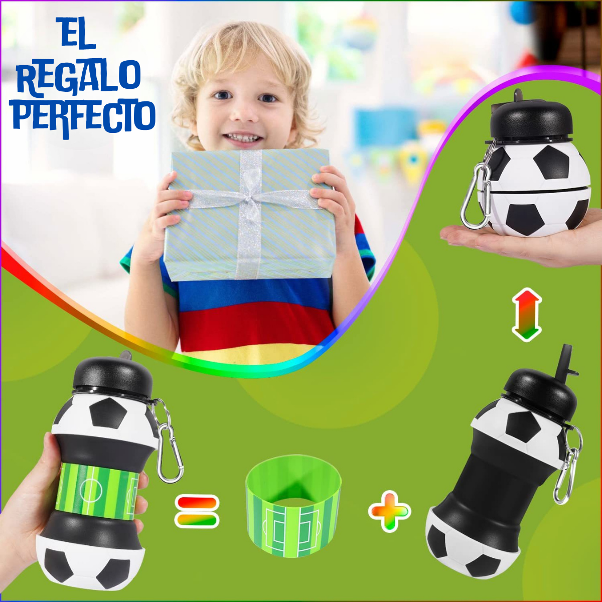 550ml collapsible water bottle.