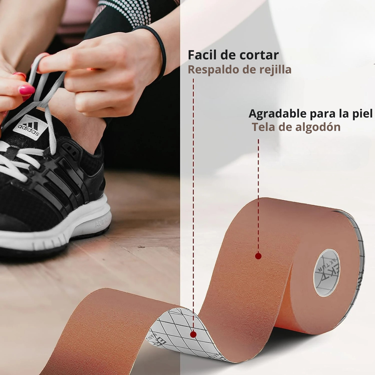 Kinesiology tape, waterproof, flexible, for professional athletes