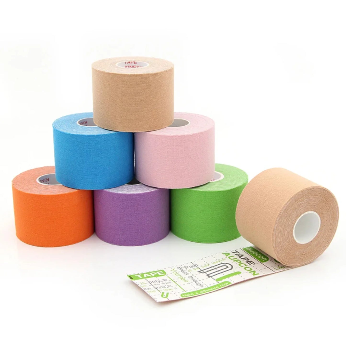 Elastic kinesiology tape for athletic recovery and muscle pain relief