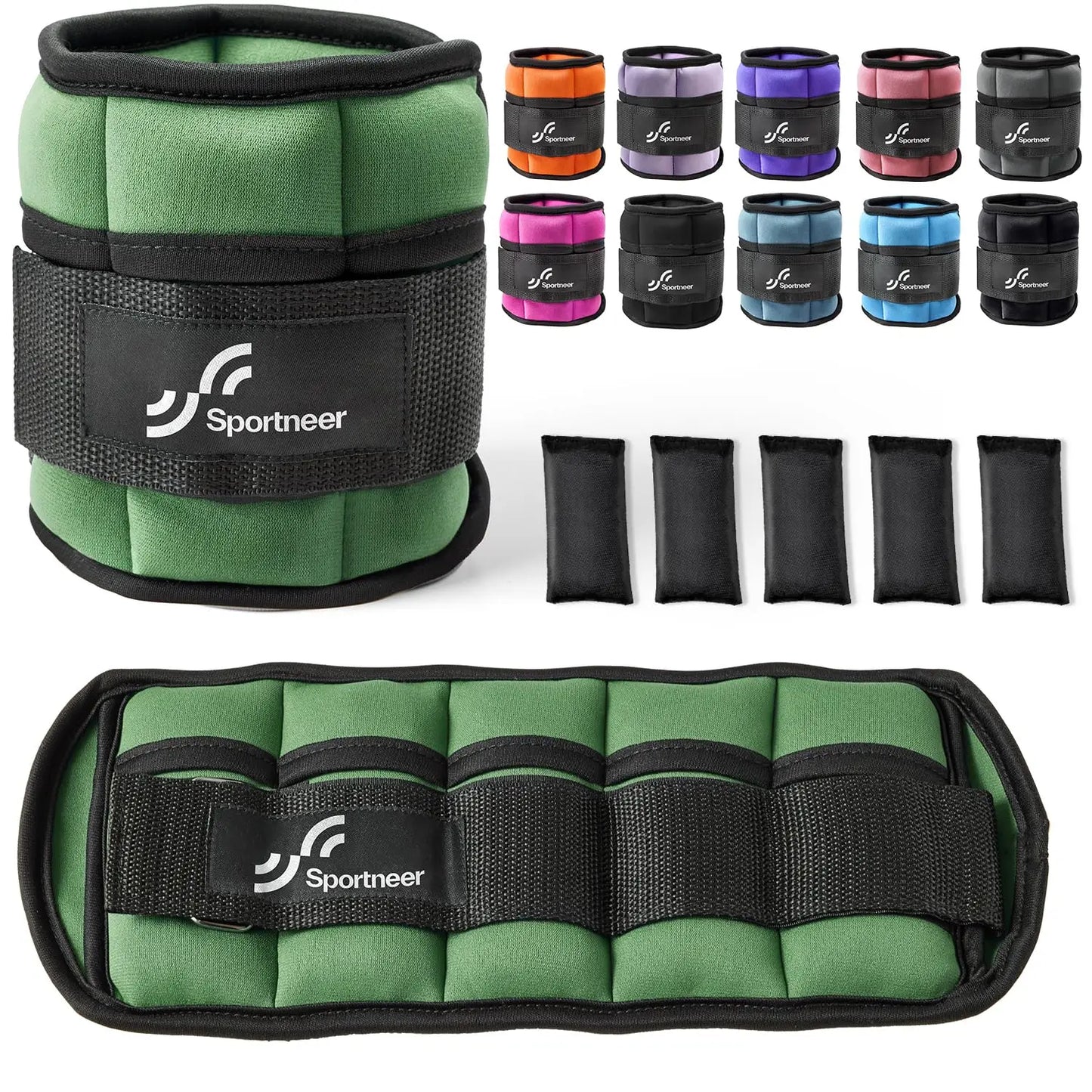 1 par de pesas de tobillo ajustables, 4.5 kg, para entrenamiento de fitness en el gimnasio