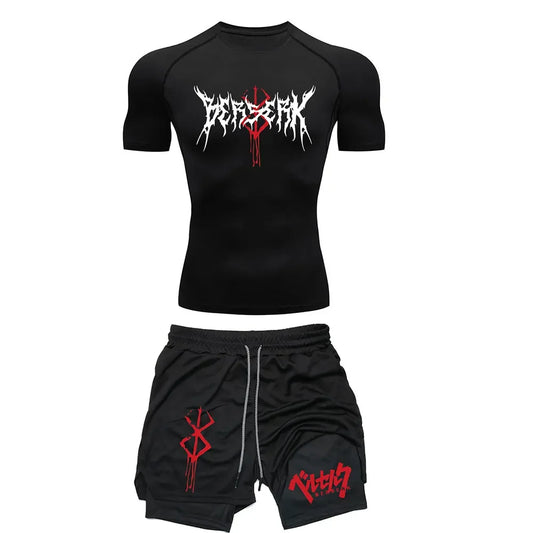 Conjunto de compresión Anime Berserk para hombre