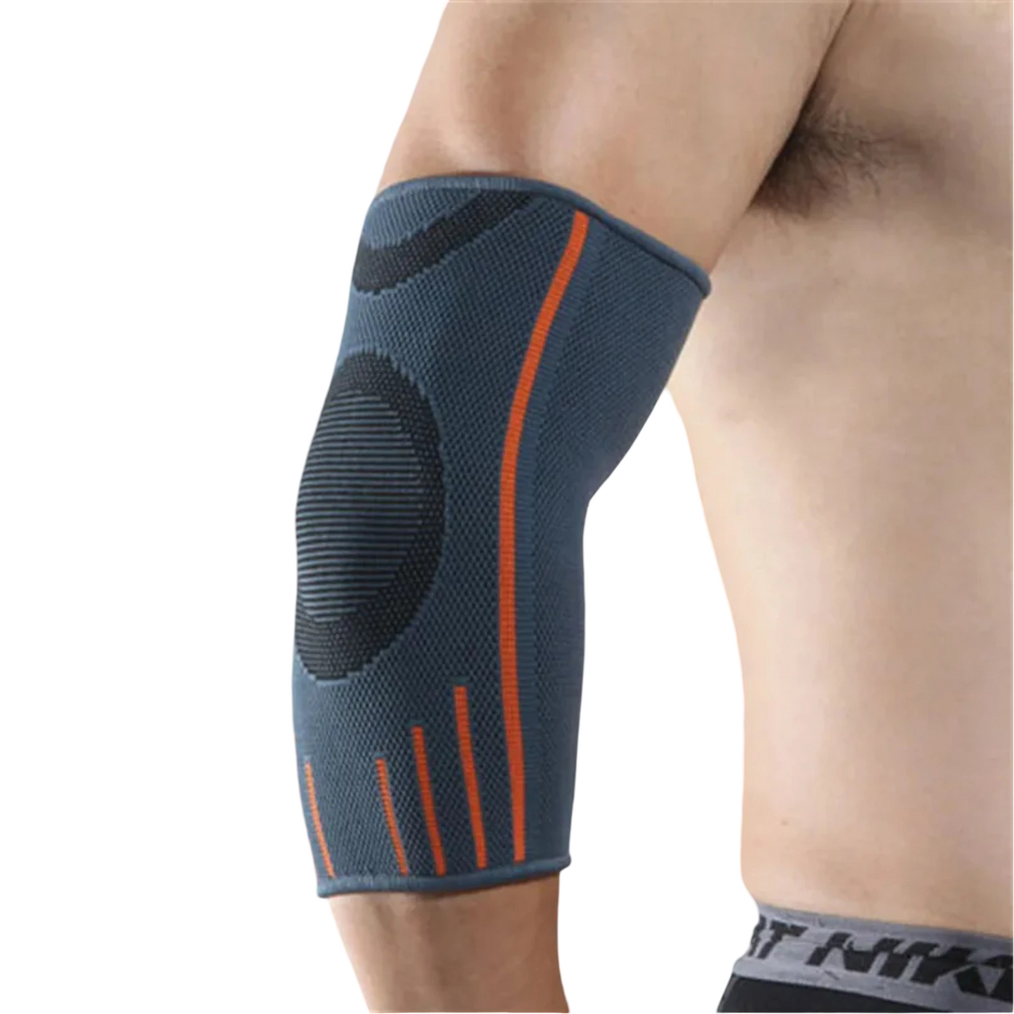 Elastic sports elbow pad