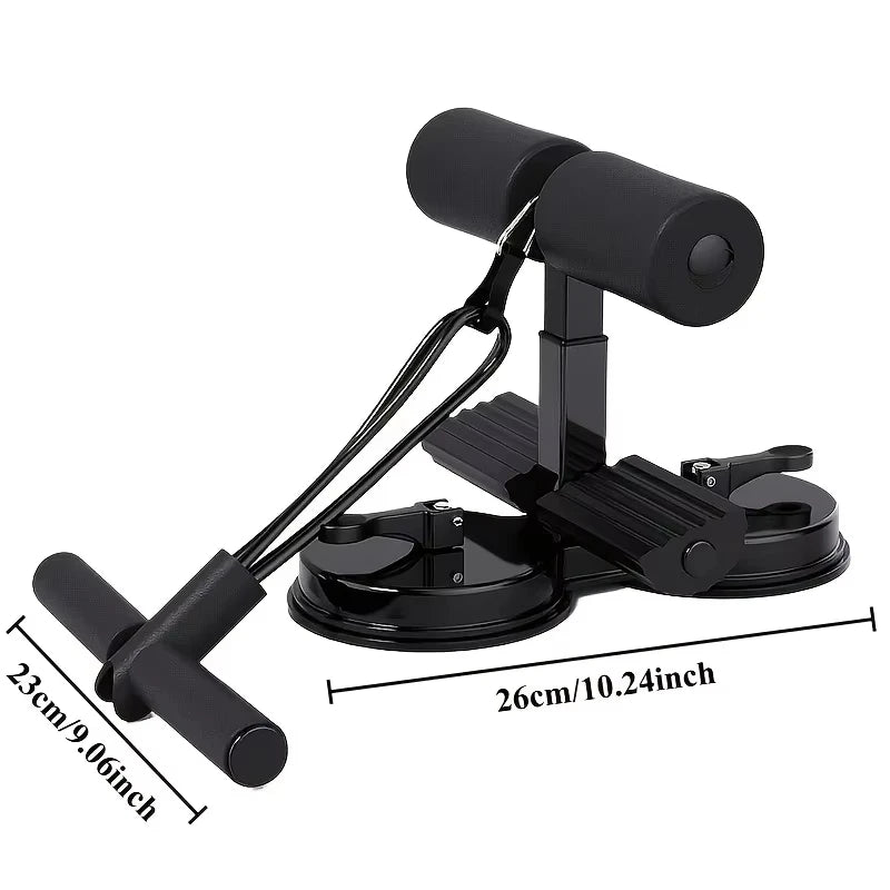 Equipo para abdominales, ventosas, soporte para tobillos, ajustable