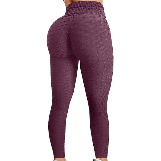 Legins de cintura alta para mujer, para levantamiento de cadera, fitness, running