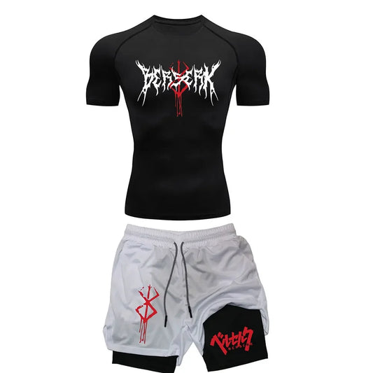 Conjunto de compresión Anime Berserk para hombre