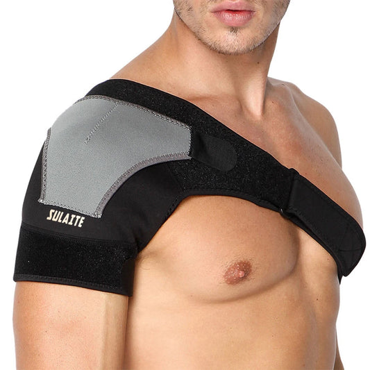 Sports shoulder support, adjustable bandage protector