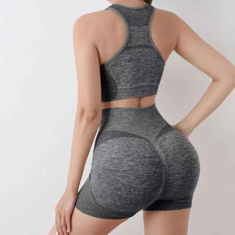 Conjunto deportivo sin costuras para mujer