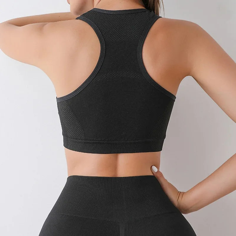 Conjunto deportivo sin costuras para mujer