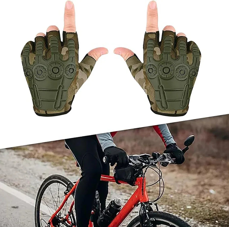 Men's outdoor sports non-slip tactical gloves