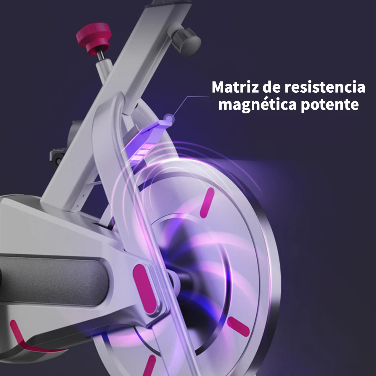 Bicicleta de fitness con tres ruedas fijas y magnéticas para entrenamiento y rehabilitación