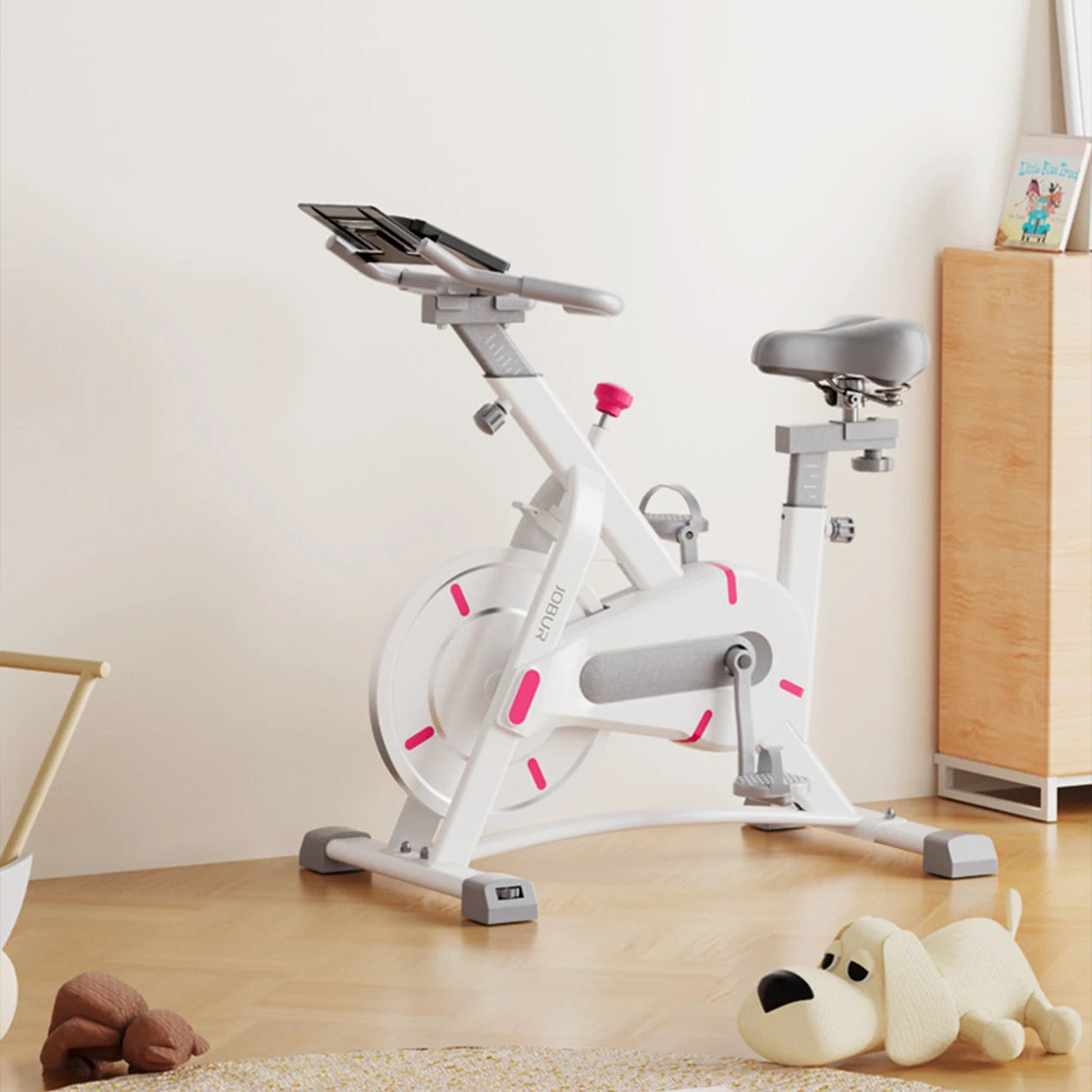 Bicicleta de fitness con tres ruedas fijas y magnéticas para entrenamiento y rehabilitación