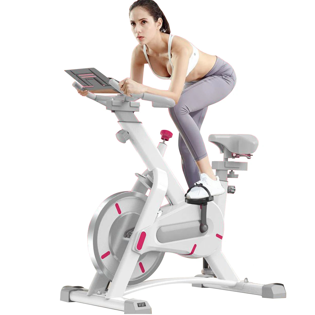 Bicicleta de fitness con tres ruedas fijas y magnéticas para entrenamiento y rehabilitación
