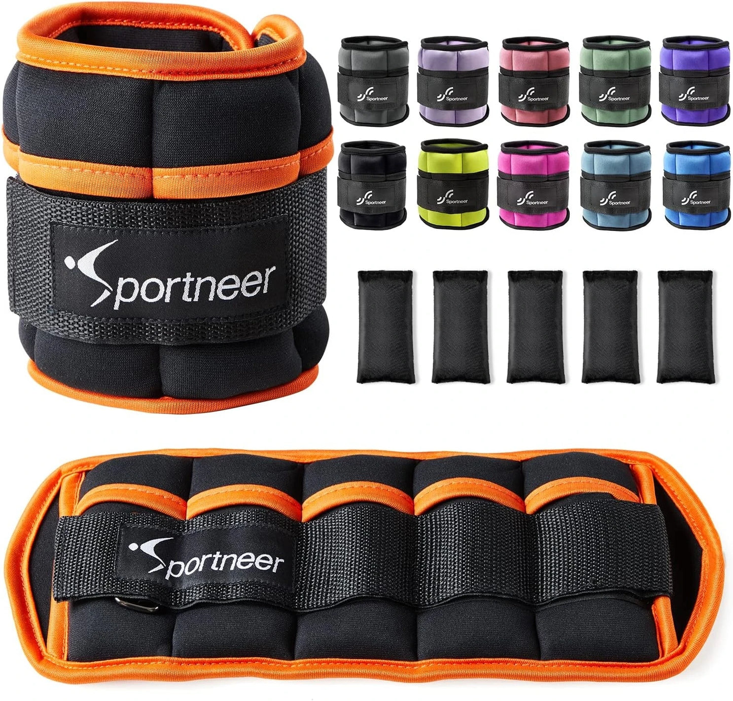 1 par de pesas de tobillo ajustables, 4.5 kg, para entrenamiento de fitness en el gimnasio