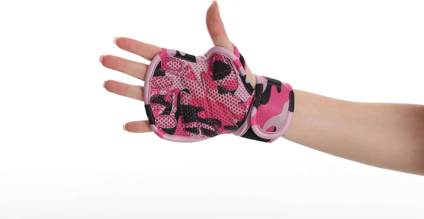 Breathable and non-slip half-finger gloves for women
