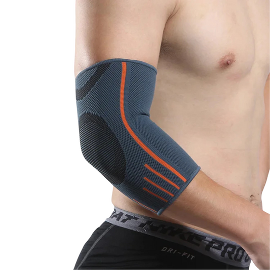 Elastic sports elbow pad