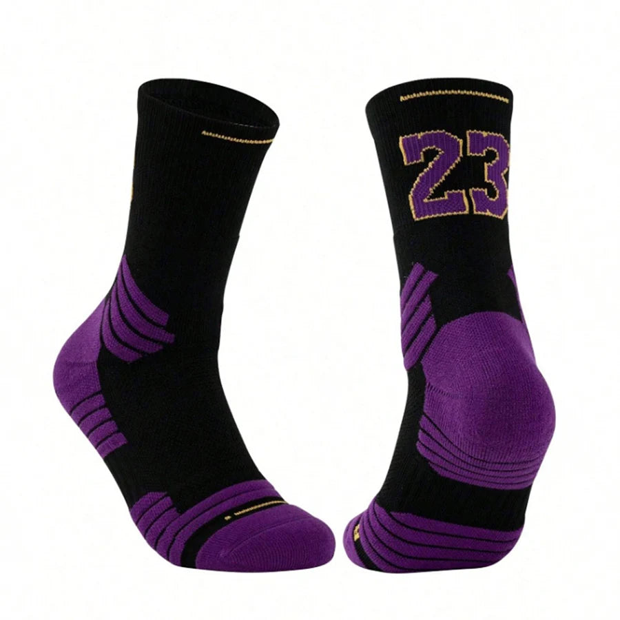 Calcetines de baloncesto profesionales para hombre, cortos de entrenamiento, gruesos con absorción de sudor