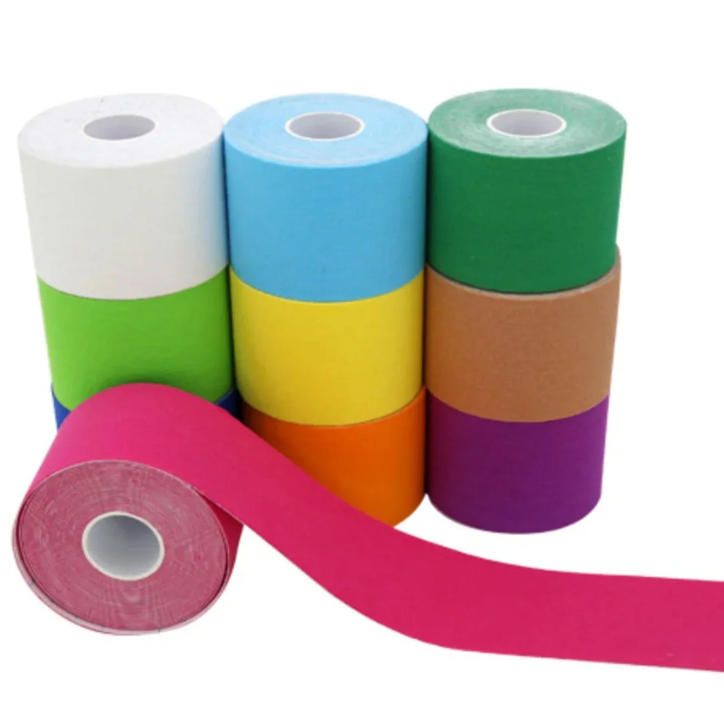 Elastic kinesiology tape for athletic recovery and muscle pain relief