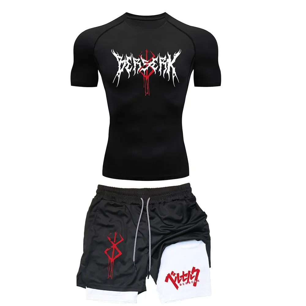 Conjunto de compresión Anime Berserk para hombre