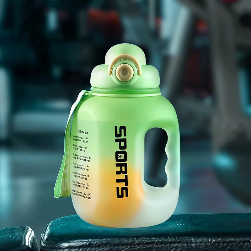 Botella de agua deportiva portátil de gran capacidad 1.6 y 2.0 Lt.