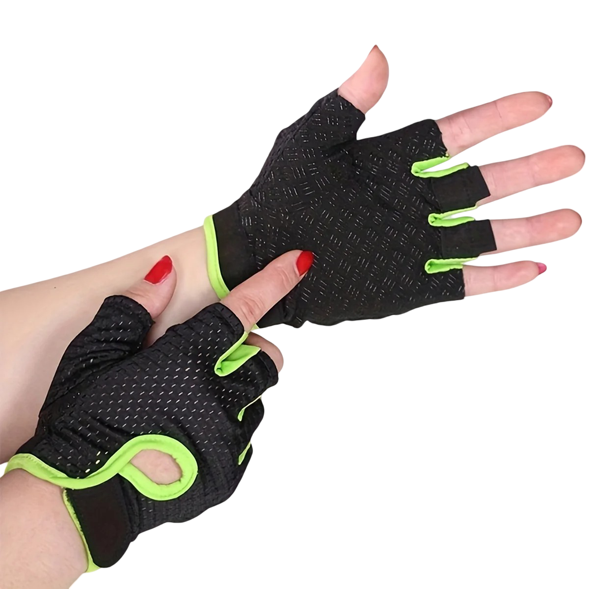 Unisex Breathable Non-Slip Half Finger Cycling Gym Gloves
