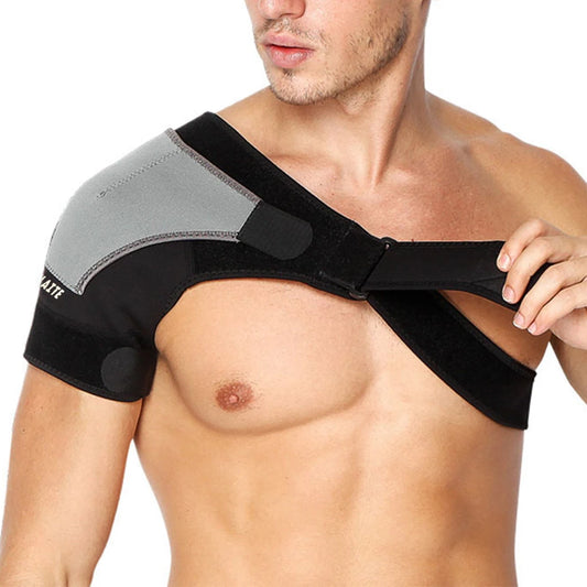 Sports shoulder support, adjustable bandage protector