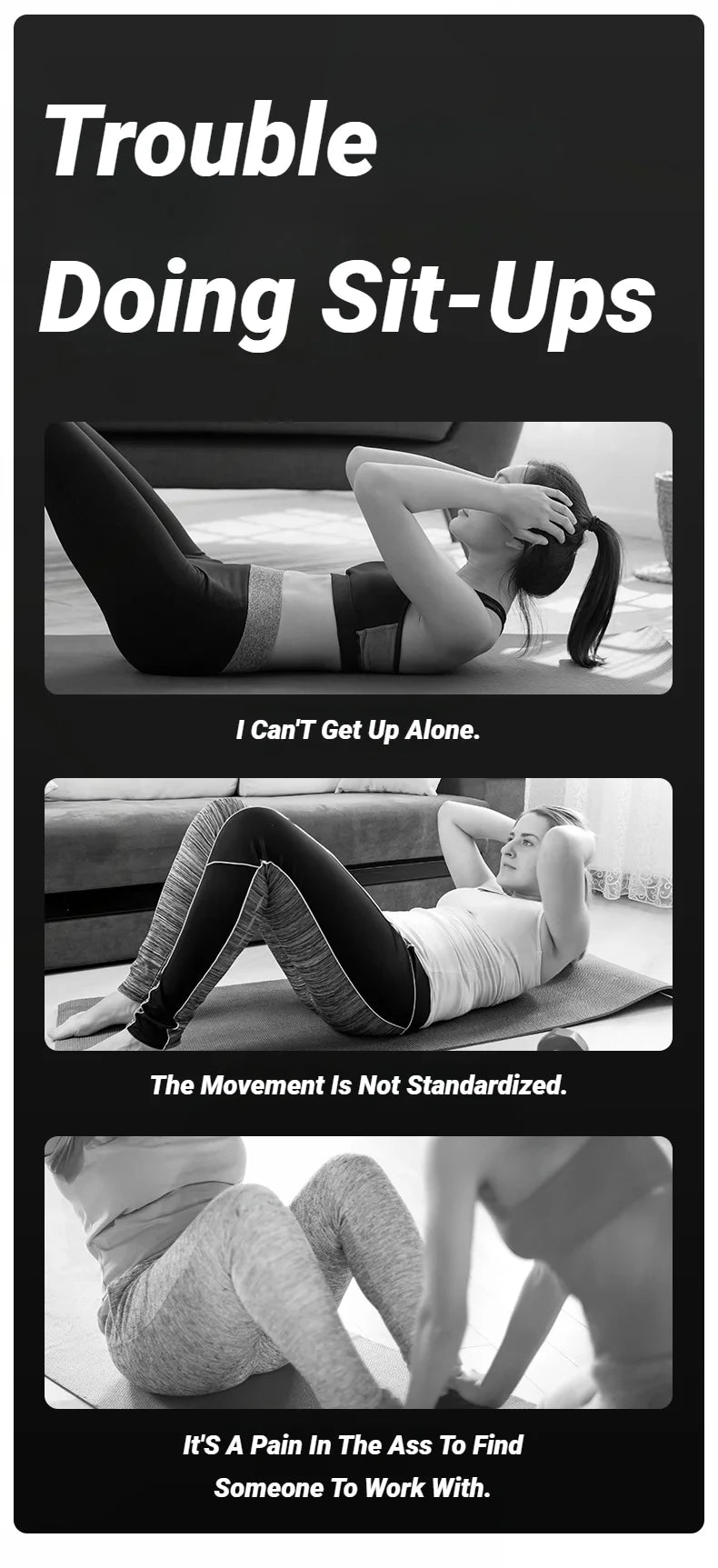 Equipo para abdominales, ventosas, soporte para tobillos, ajustable