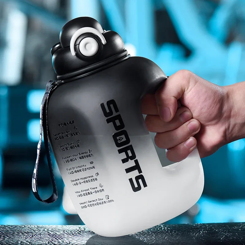 Botella de agua deportiva portátil de gran capacidad 1.6 y 2.0 Lt.