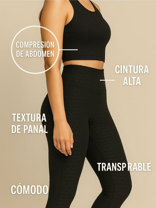 Pack de 3 Leggings Push Up con Textura de Panal