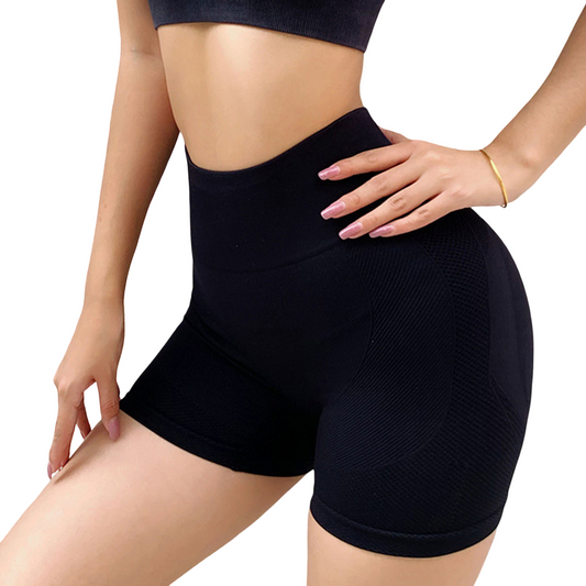 High-waisted, glute-enhancing workout shorts with tummy control