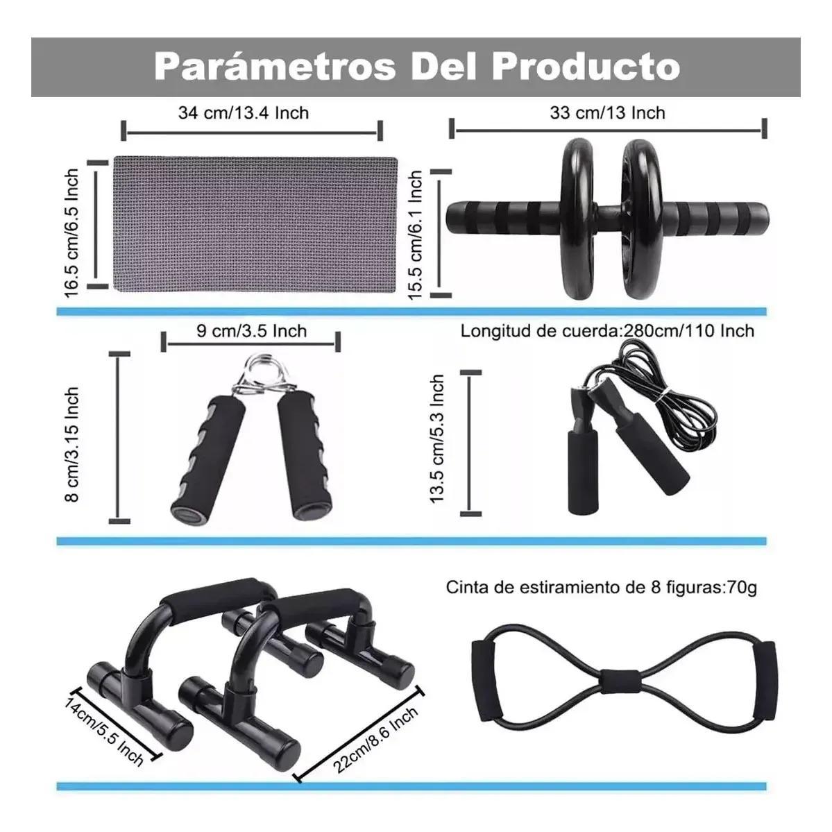 12-piece home fitness equipment set