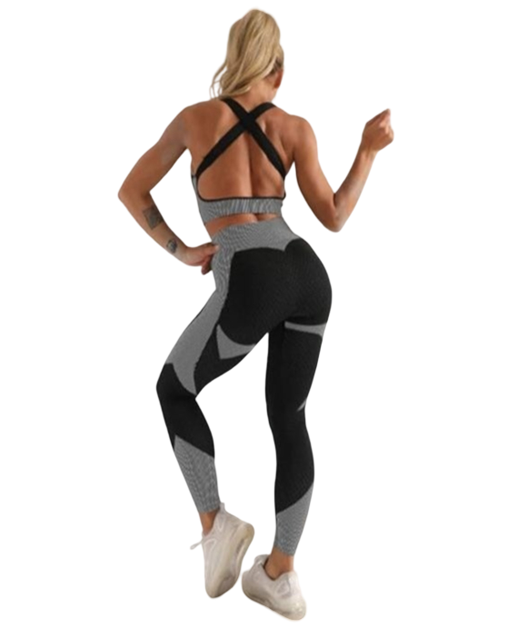 3-piece sports set for women, (Leggings, Sports bra and Sweatshirt)