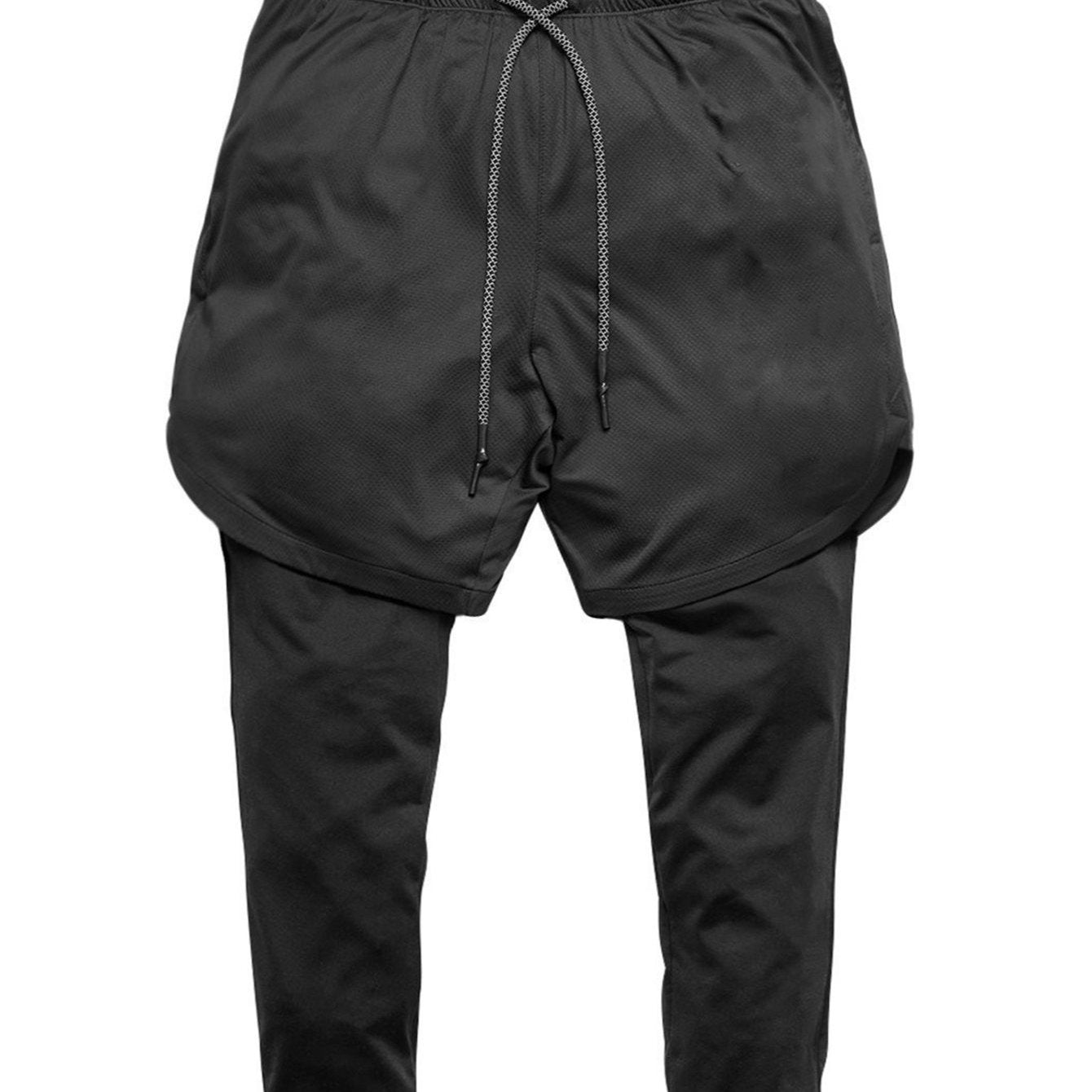 2-in-1 Compression Workout Shorts with Pocket