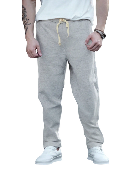 Men's Casual Straight Leg Drawstring Sweatpants 