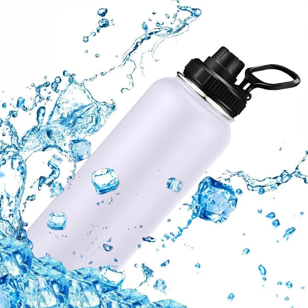 1,200ml Leakproof Stainless Steel Water Bottle.