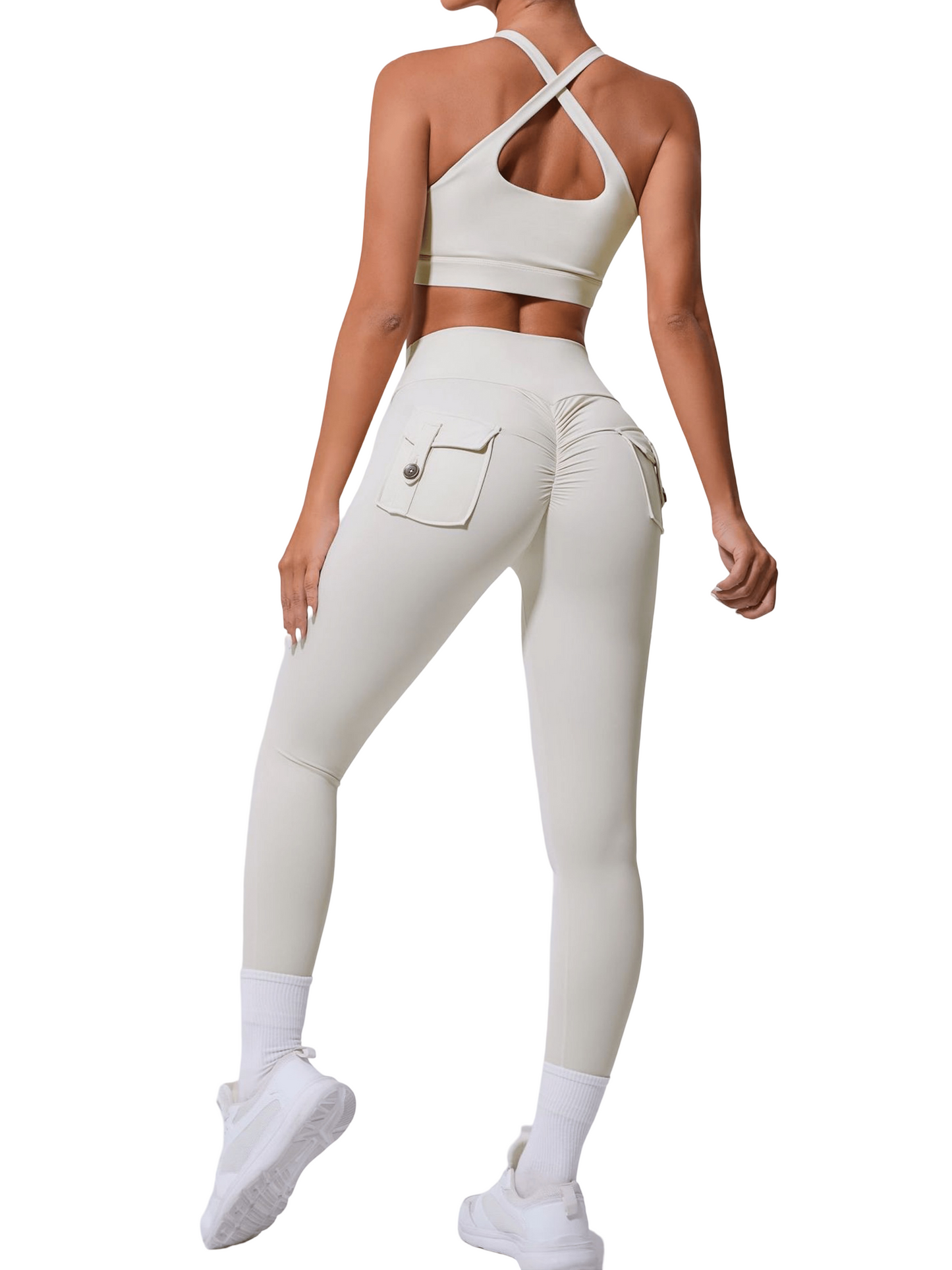 High waist leggings with elegant design