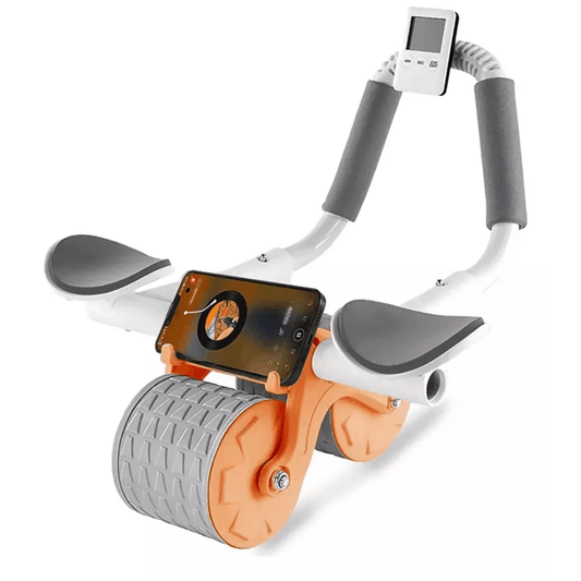 Rueda abdominal automática con rebote y soporte para codos