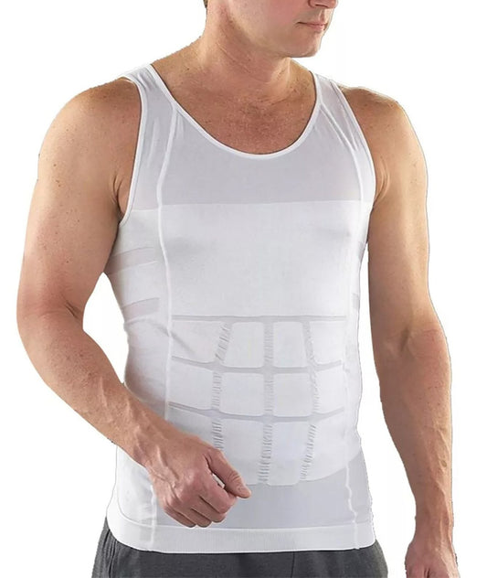 Men's slimming t-shirt, compression to correct posture and control the abdomen 